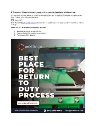 rtd process how much time is required to resume