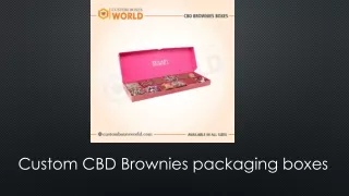 Custom CBD brownies packaging boxes