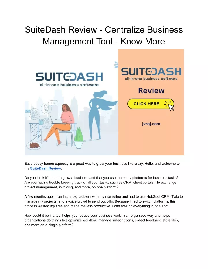 suitedash review centralize business management