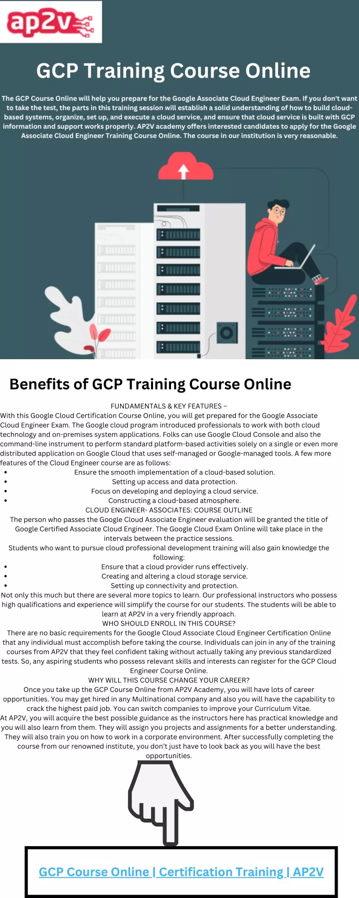 benefits of gcp training course online