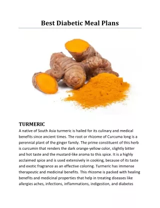 Best Diabetic Meal Plans