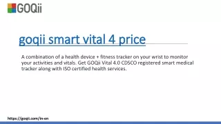 goqii smart vital 4 price