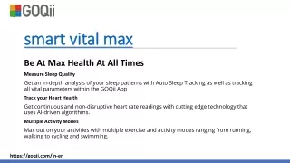 smart vital max