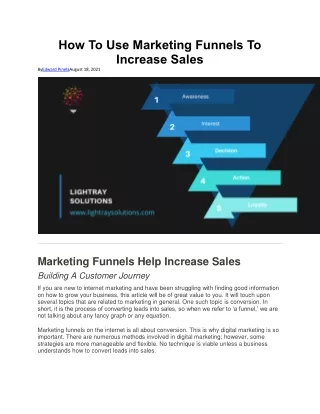 4. How To Use Marketing Funnels To Increase Sale1