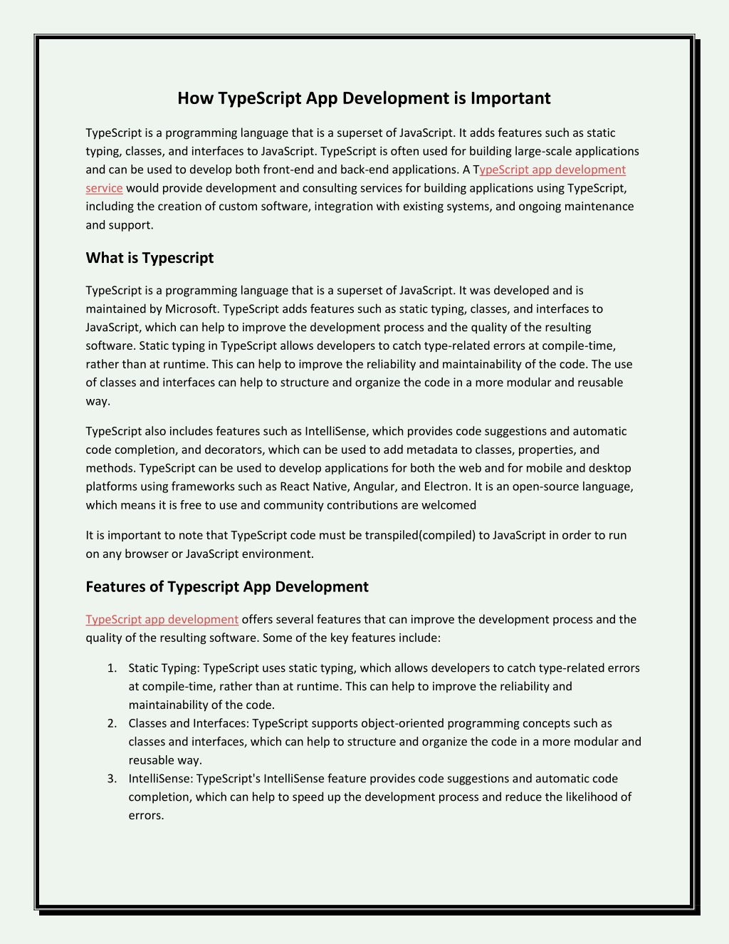 PPT - How TypeScript App Development is Important PowerPoint ...