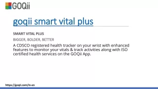 goqii smart vital plus