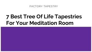 7 Best Tree Of Life Tapestries For Your Meditation Room