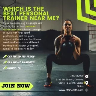 Which is the best personal trainer near me?