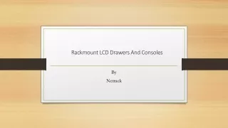 rackmount lcd drawers and consoles