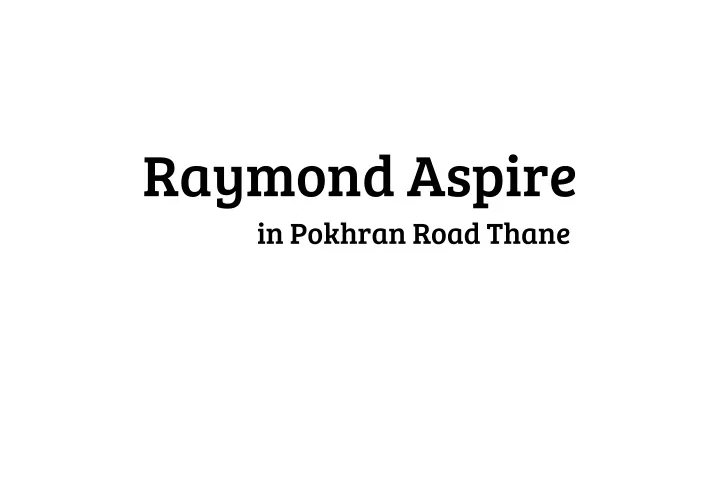 raymond aspire