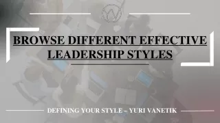 browse different effective leadership styles