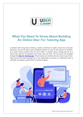 What You Need To Know About Building An Online Uber For Tutoring App