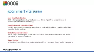 goqii smart vital junior