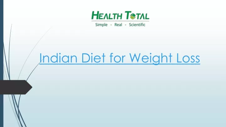 indian diet for weight loss