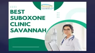 Best Suboxone Clinic Savannah