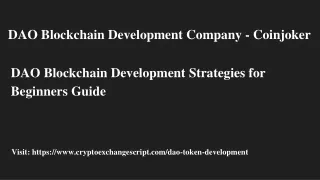 Double your profit with these few tips for better DAO blockchain development