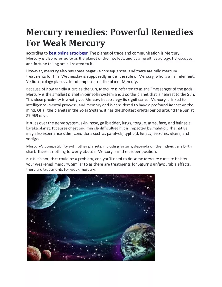 mercury remedies powerful remedies for weak