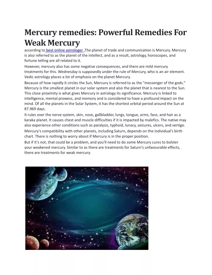 mercury remedies powerful remedies for weak