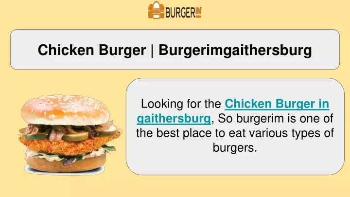 chicken burger burgerimgaithersburg