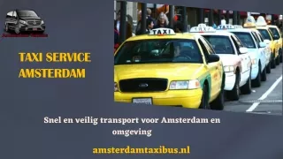 Taxi Service Amsterdam