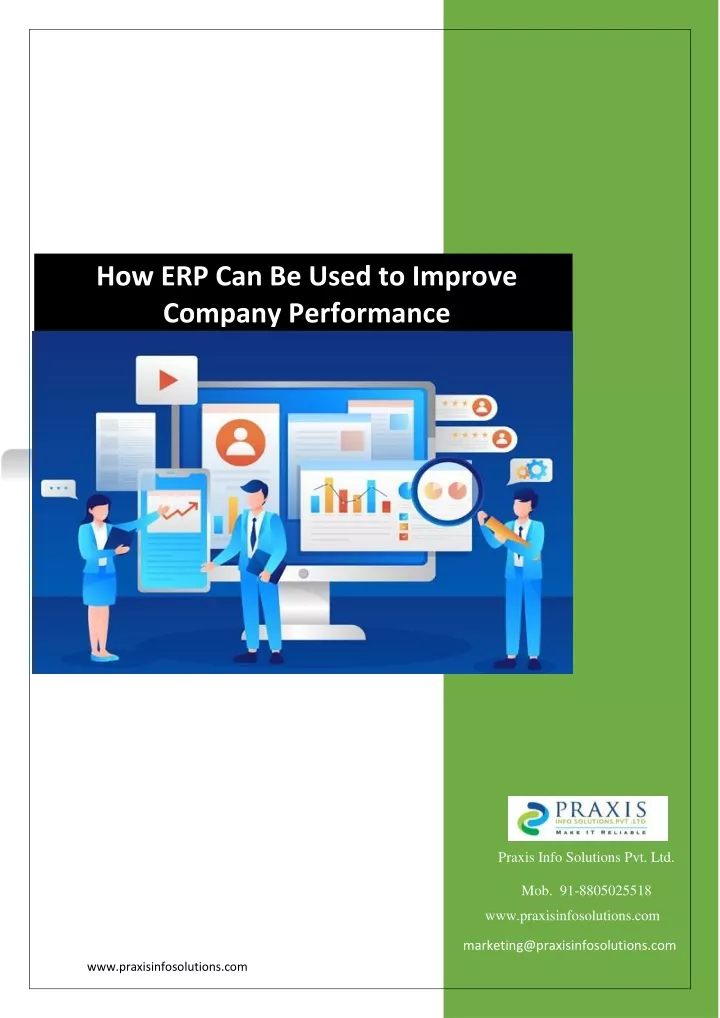 how erp can be used to improve company performance