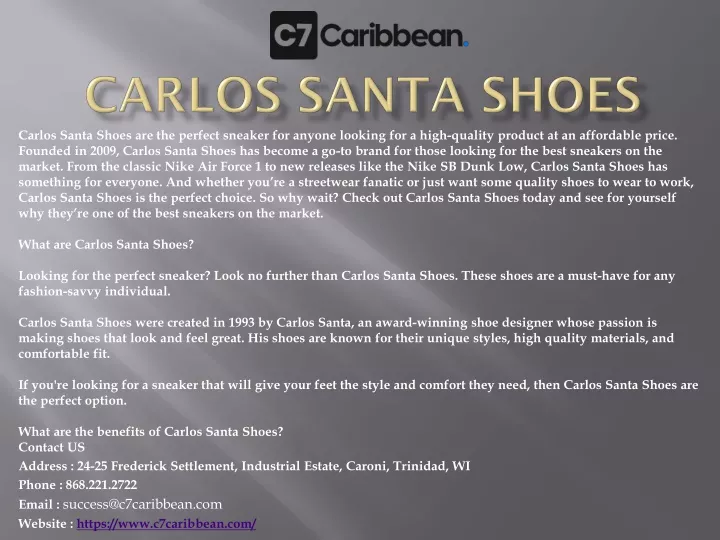 carlos santa shoes