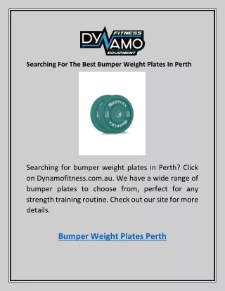 searching for the best bumper weight plates