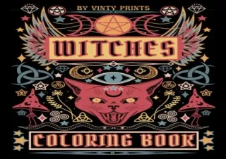 _PDF_ Witches Coloring Book: Witch Coloring Book for Adults, with Varied Eclecti