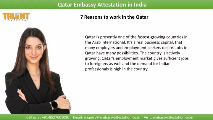 qatar embassy attestation in india