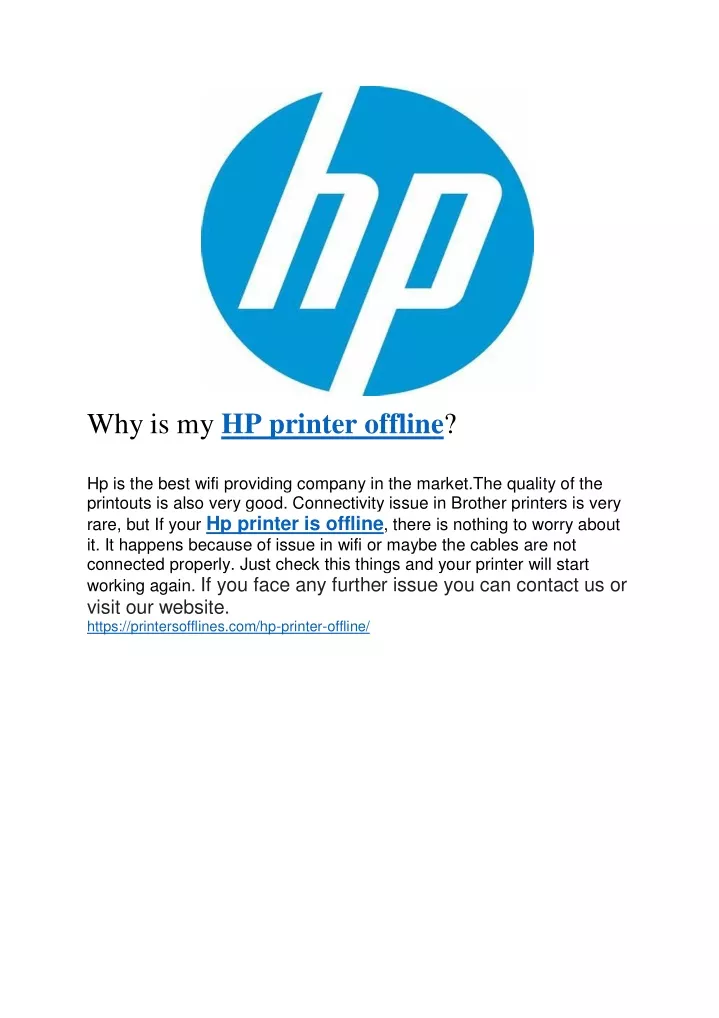 ppt-why-is-my-hp-printer-offline-powerpoint-presentation-free