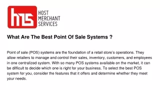 what are the best point of sale systems