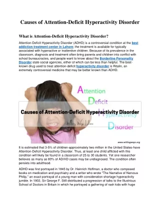 causes of attention deficit hyperactivity disorder