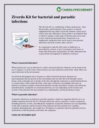 Know All About Ziverdo kit