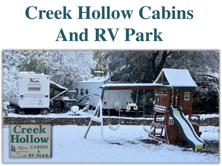 creek hollow cabins and rv park