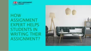 how assignment expert helps students in writing