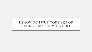 How to fix error code 6177 in QuickBooks?