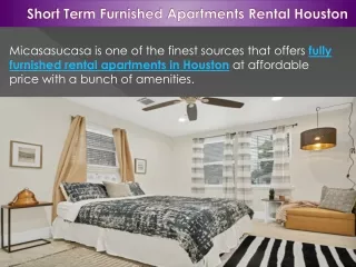 Rent Fully Furnished Apartments in Houston, Texas by MicasaSucasa.org