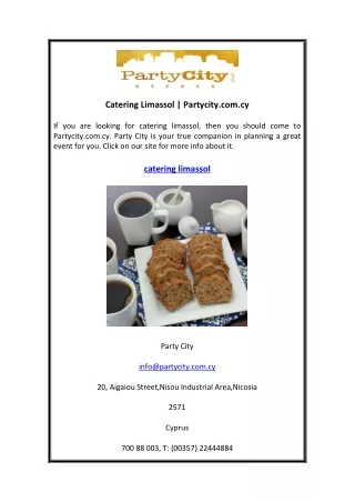 Catering Limassol  Partycity.com.cy
