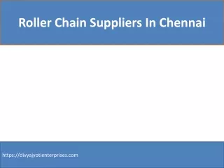 roller chain suppliers in Chennai