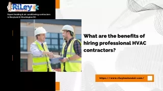 What are the benefits of hiring professional HVAC contractors (1)