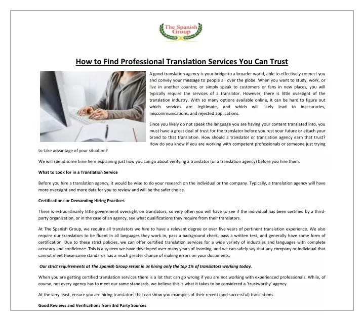 how to find professional translation services