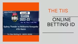 the tiis online betting id