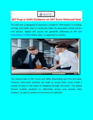 sat prep in delhi guidance on sat score released