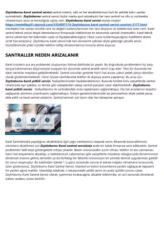 Karel Teknik Servis Zeytinburnu