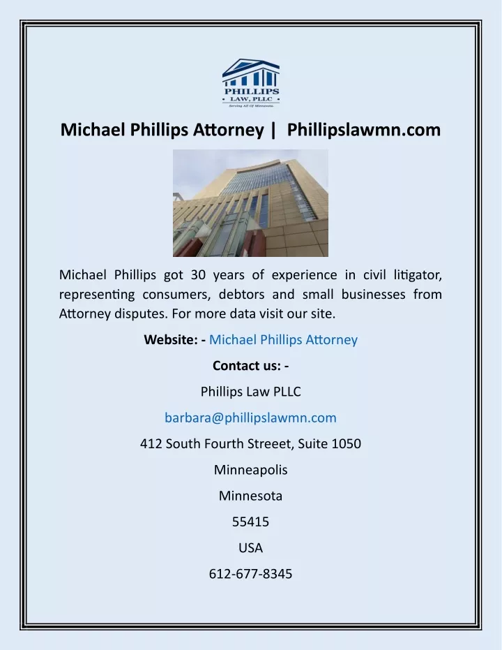 michael phillips attorney phillipslawmn com