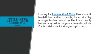 Leather Craft Store  Littlekingsupplyco.com