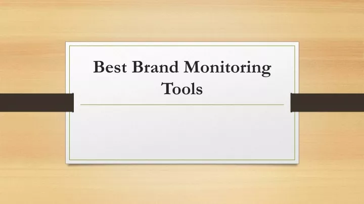 best brand monitoring tools