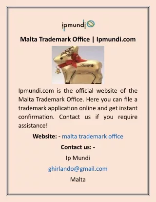 Malta Trademark Office  Ipmundi