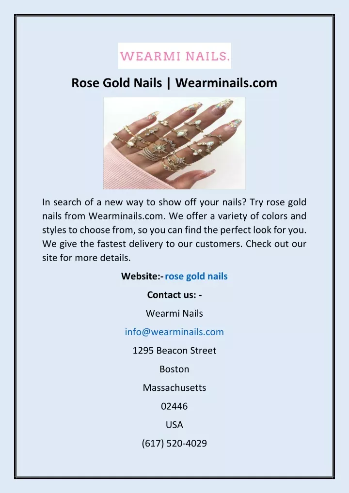 rose gold nails wearminails com