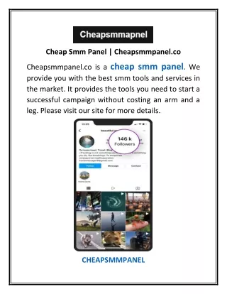 Cheap Smm Panel | Cheapsmmpanel.co
